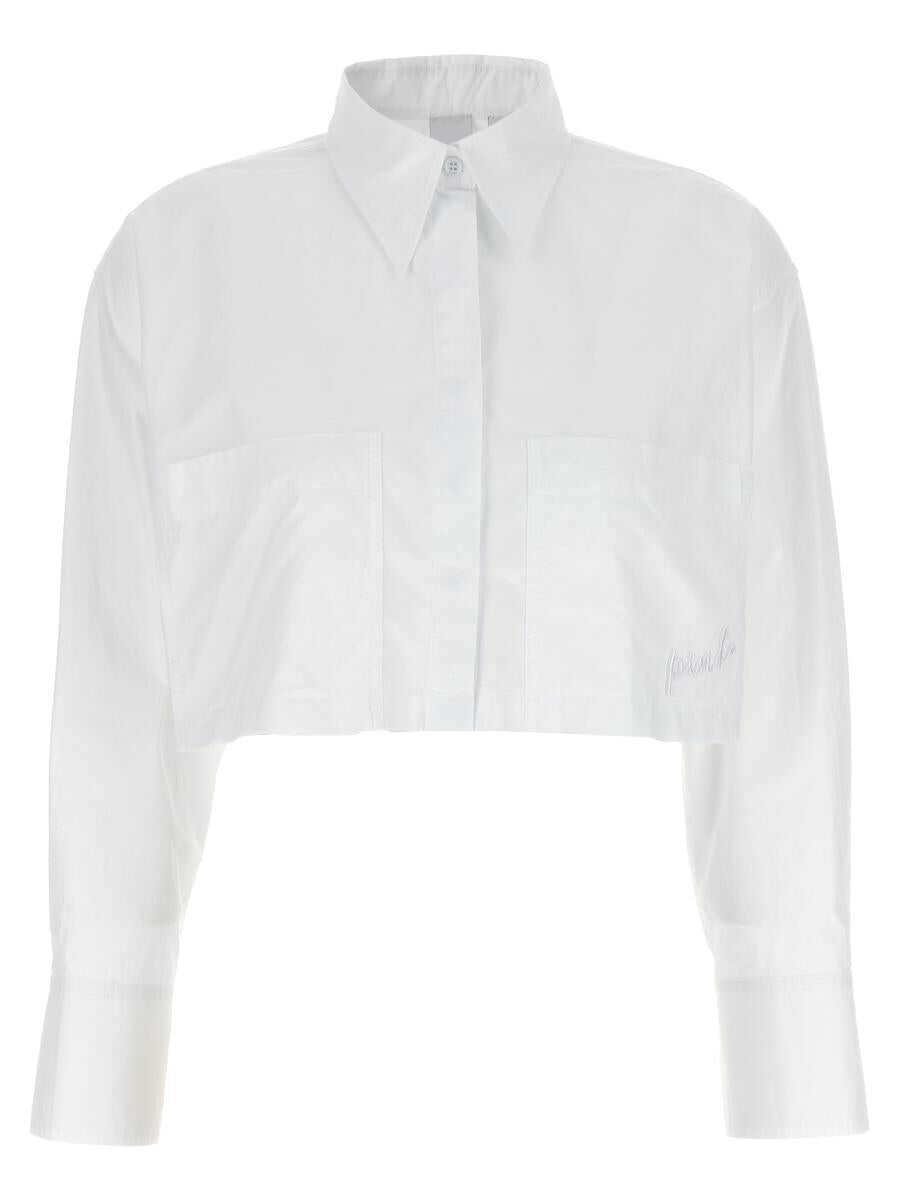 Pinko PINKO \'Pergusa\' cropped shirt WHITE