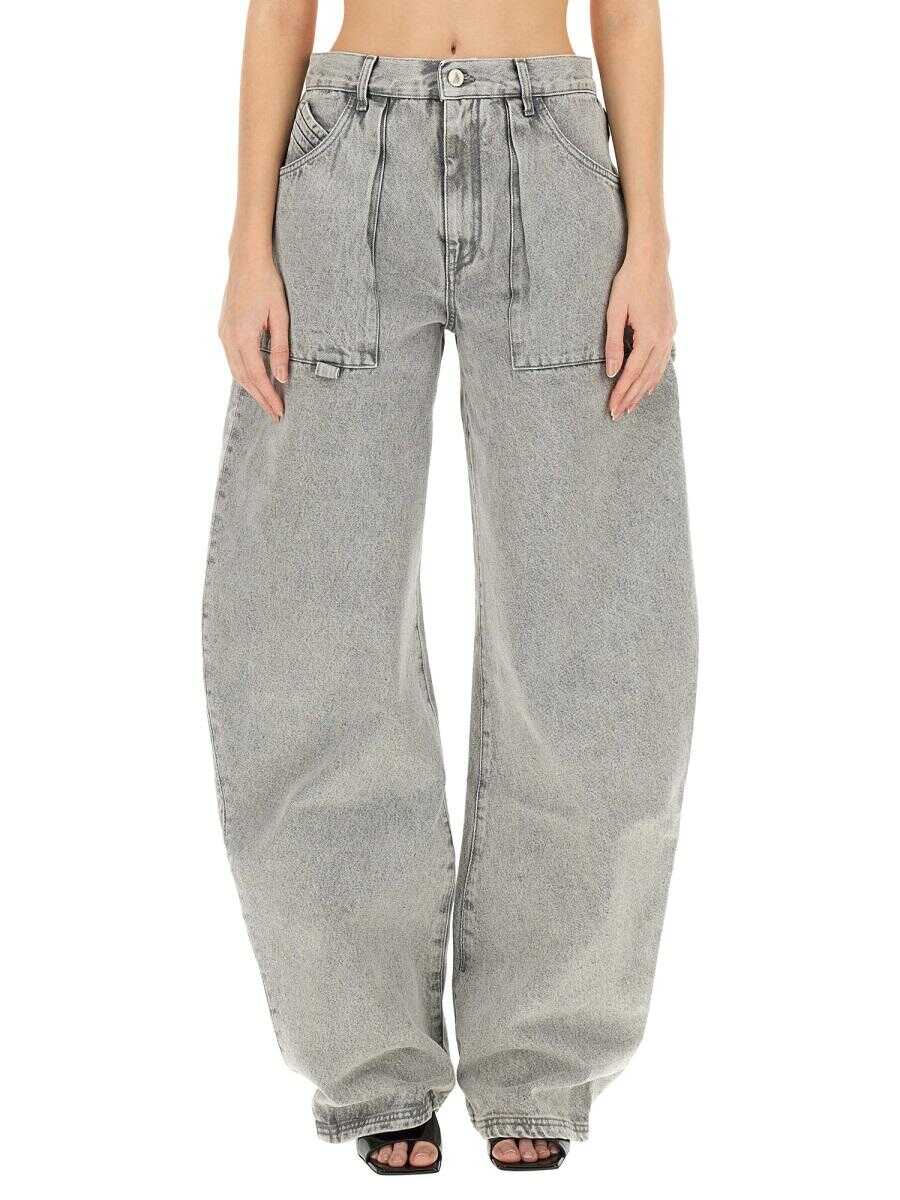 THE ATTICO THE ATTICO OVERSIZE JEANS GREY