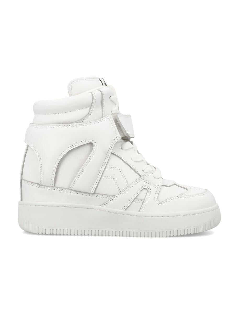 Isabel Marant ISABEL MARANT Ellyn leather sneakers WHITE