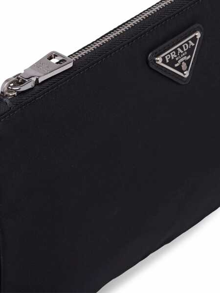 Portofele Prada Prada Re-Nylon Pouch-Bag With Logo Black Barbati (BM 12402993) 4