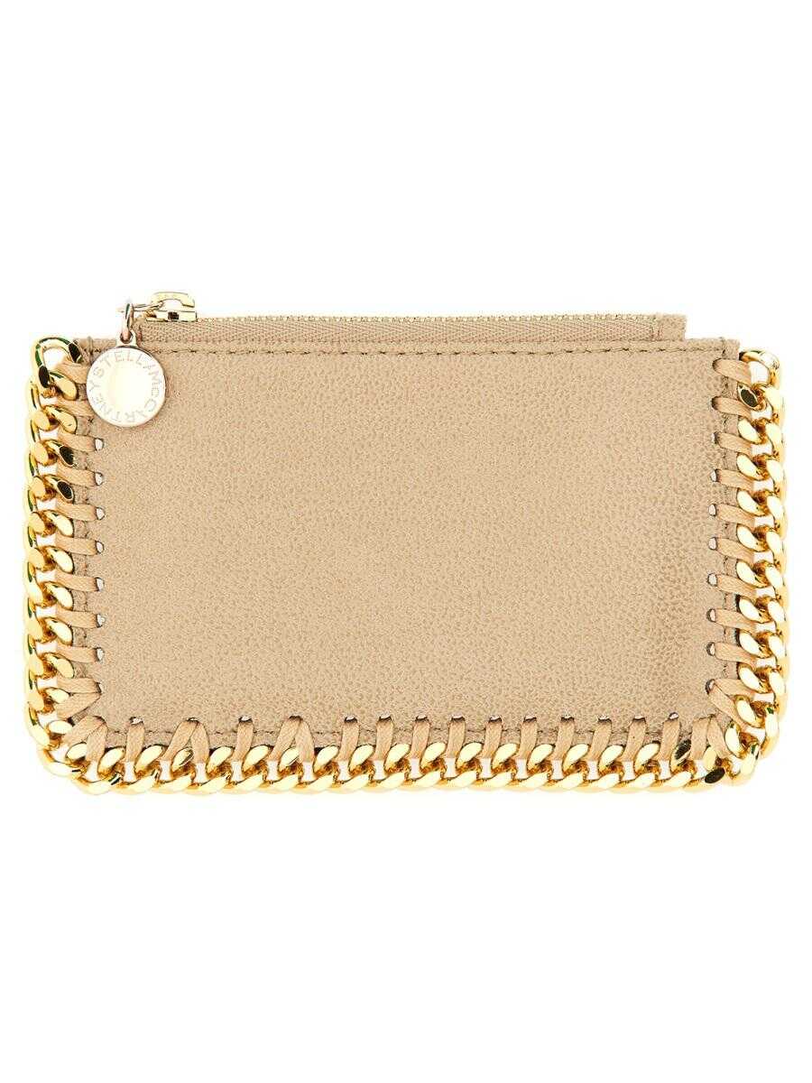 Stella McCartney STELLA MCCARTNEY "FALABELLA" CARD HOLDER BEIGE