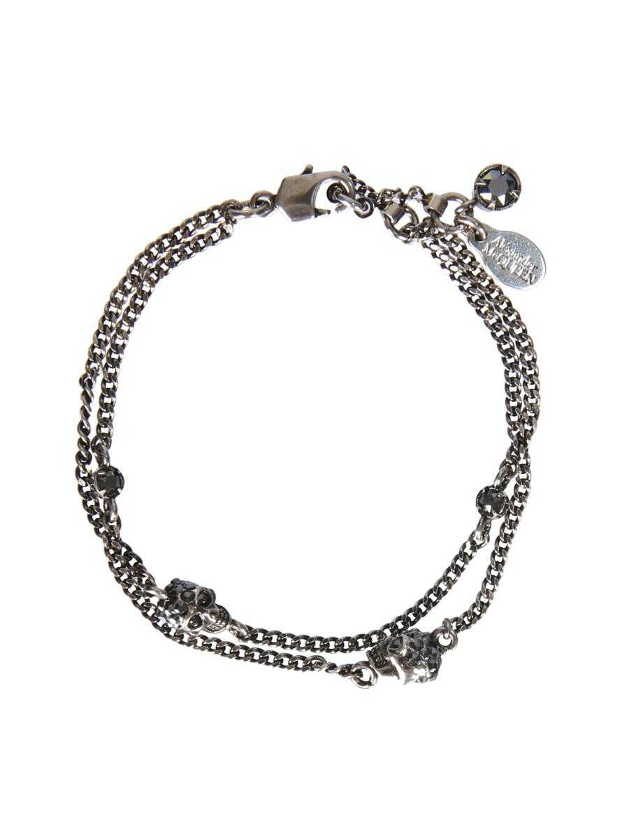 Alexander McQueen ALEXANDER MCQUEEN "SKULL" BRACELET SILVER