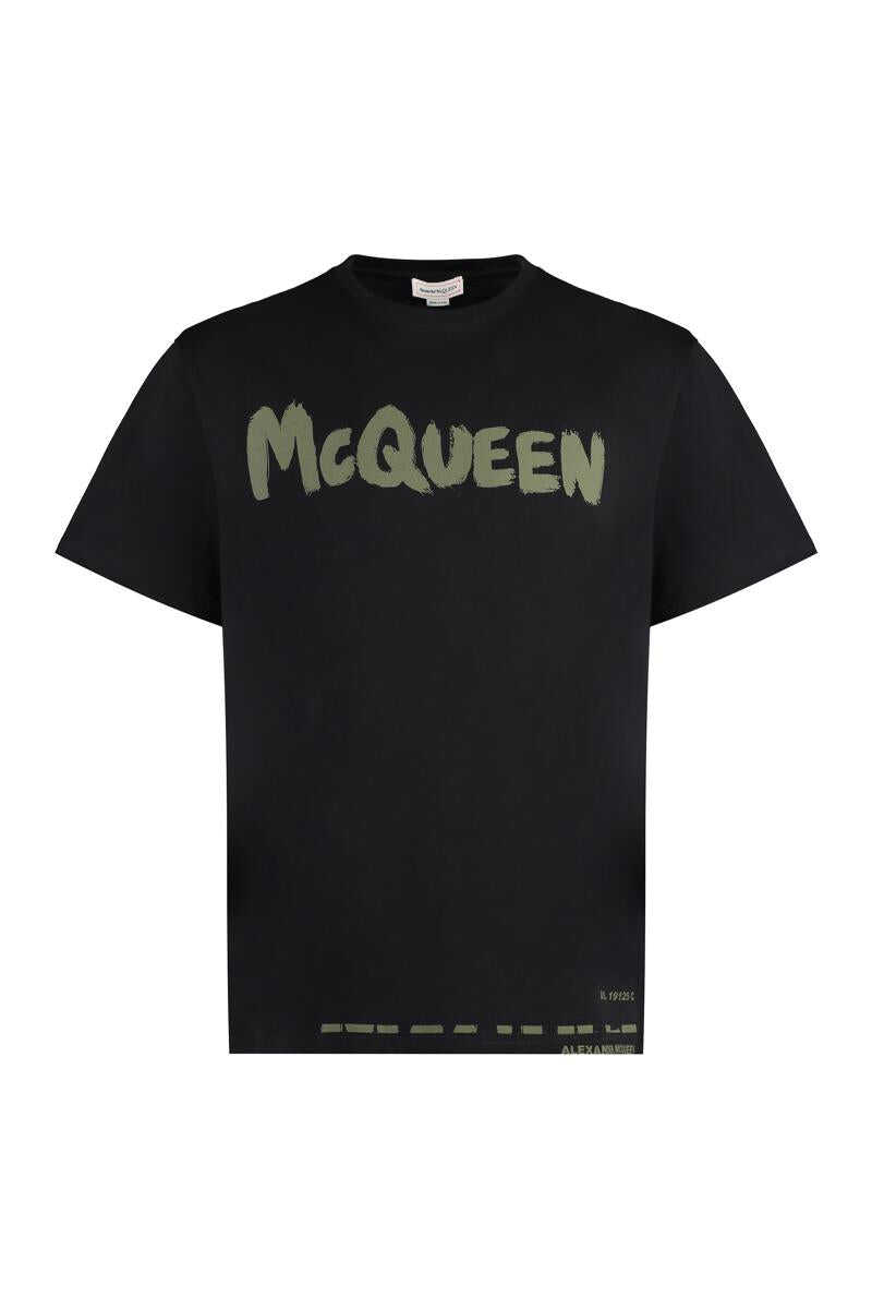 Alexander McQueen ALEXANDER MCQUEEN COTTON CREW-NECK T-SHIRT BLACK