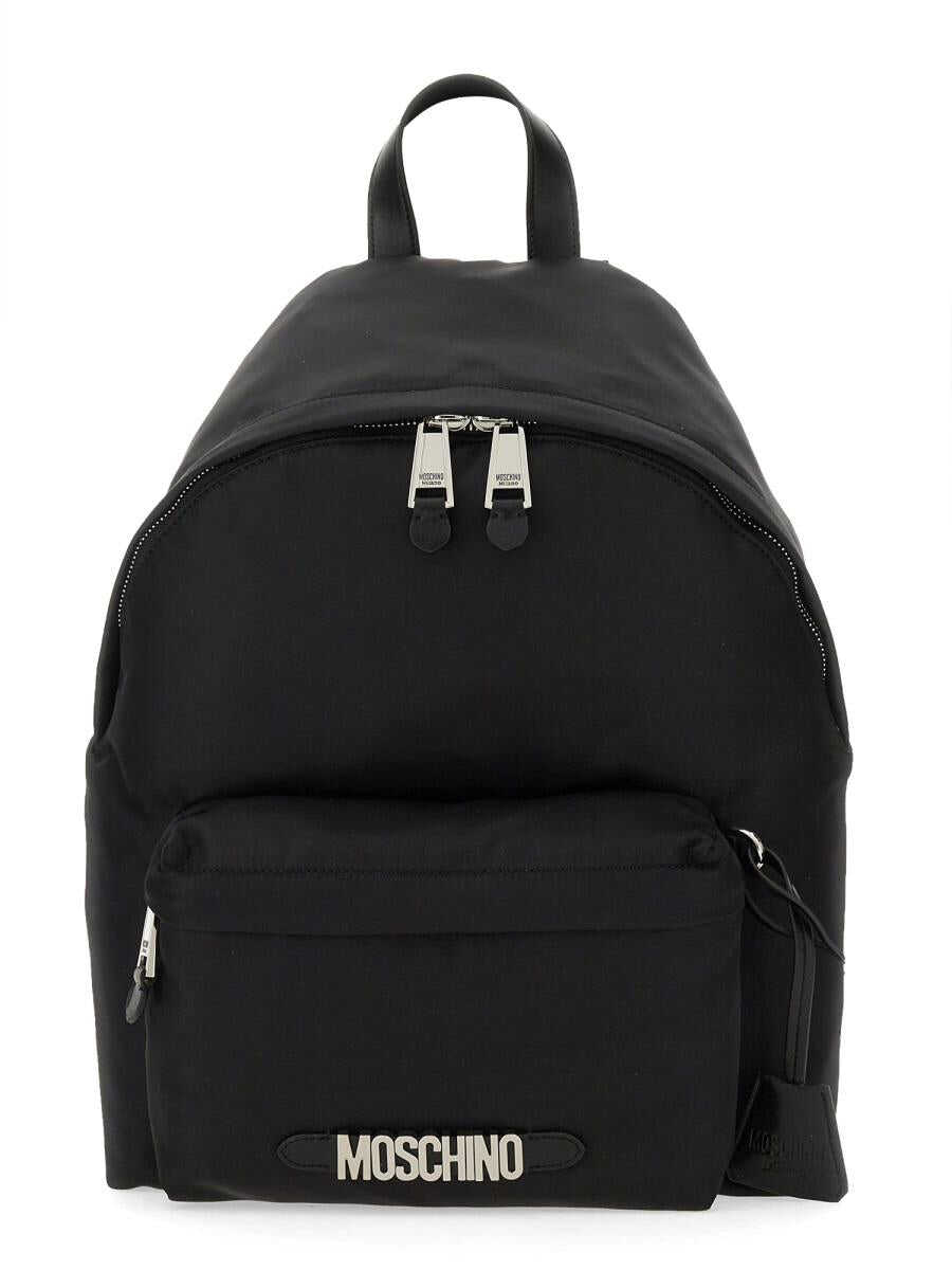 Moschino MOSCHINO BACKPACK WITH LOGO BLACK