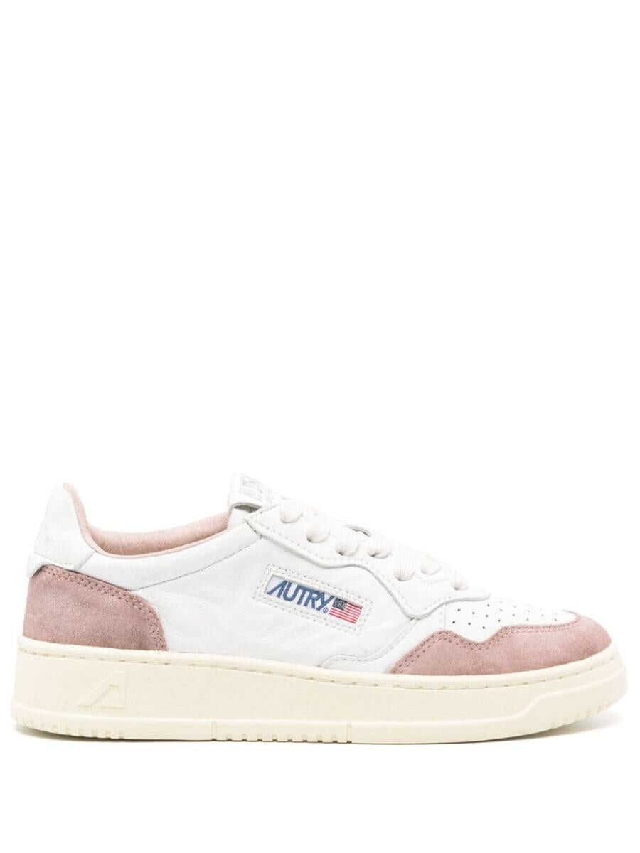 AUTRY AUTRY MEDALIST LOW WOM - GOAT/SUEDE SHOES GS28 WHT/NUDE