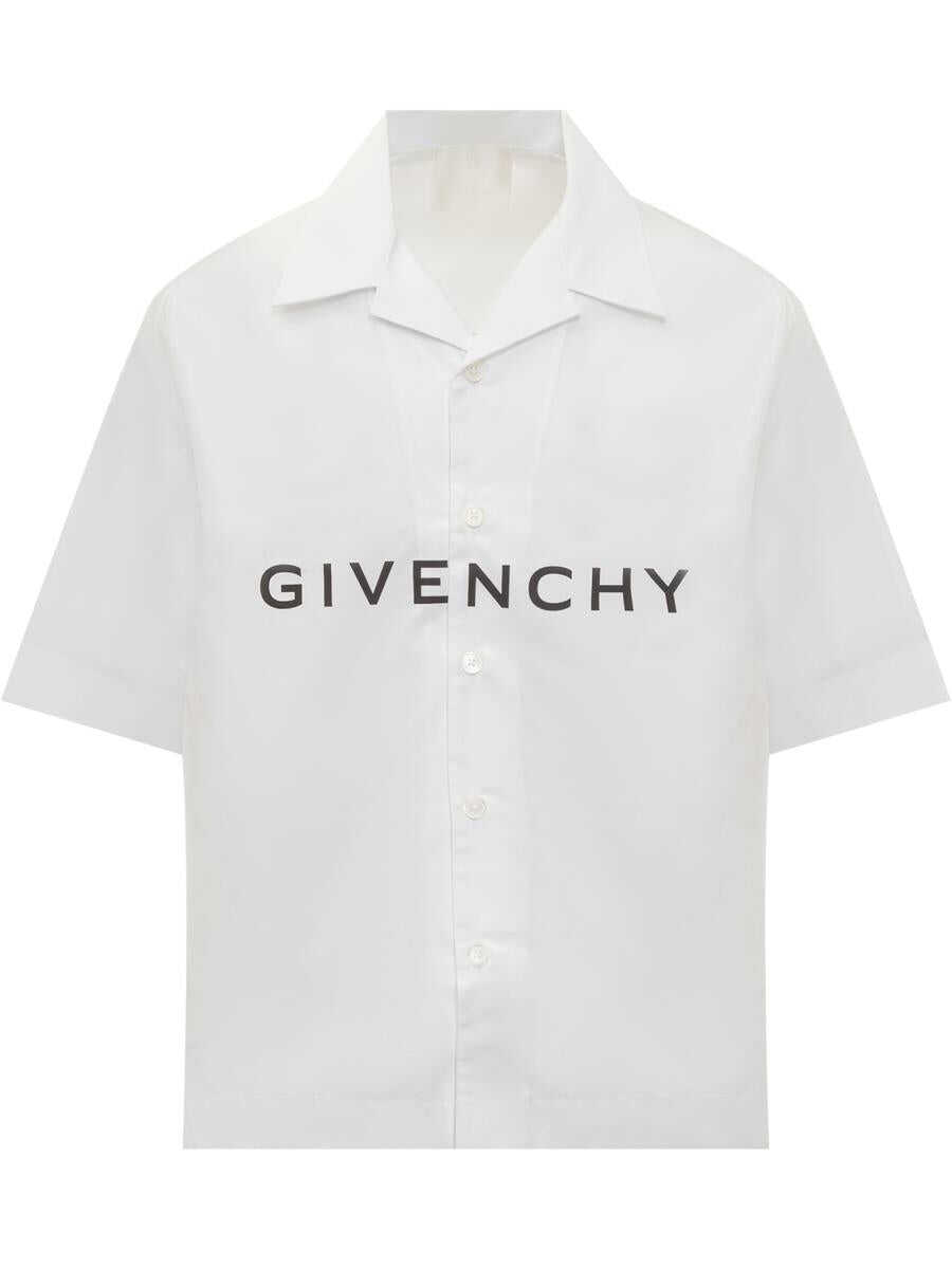 Givenchy GIVENCHY Givenchy Hawaiian Shirt in Poplin WHITE