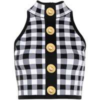 Topuri Balmain Black And White Top Femei