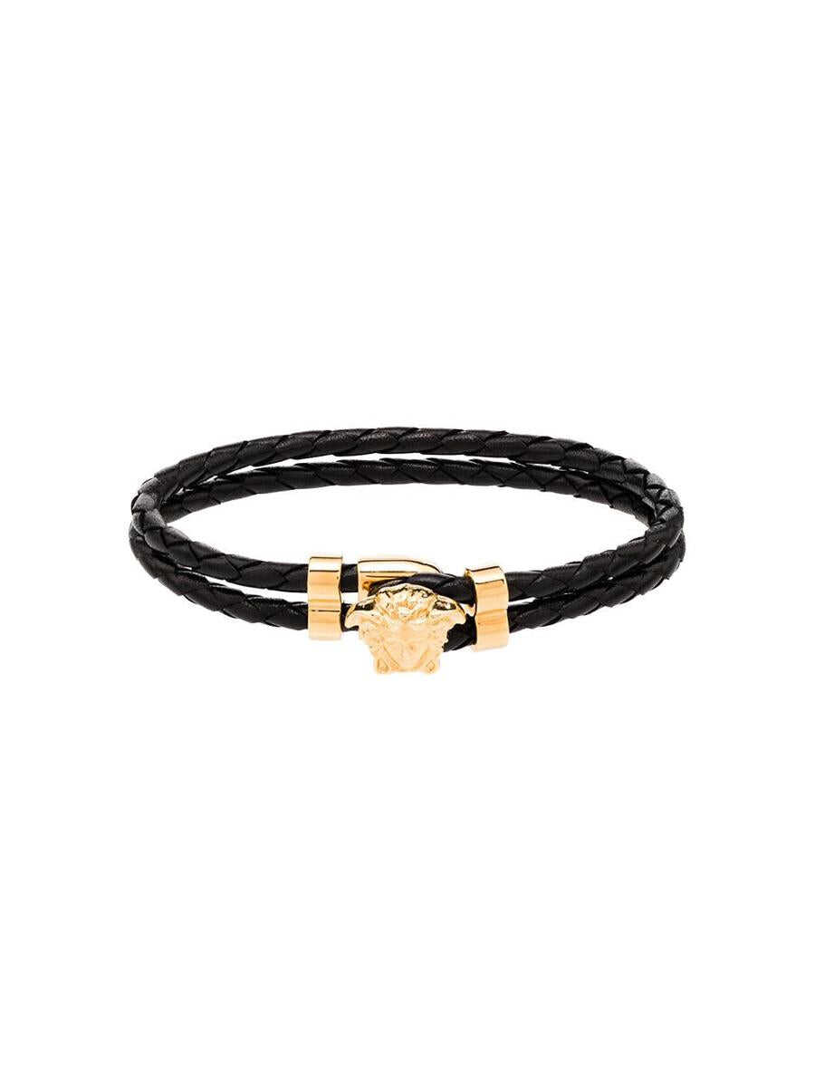 Versace VERSACE Medusa braided leather bracelet GOLDEN