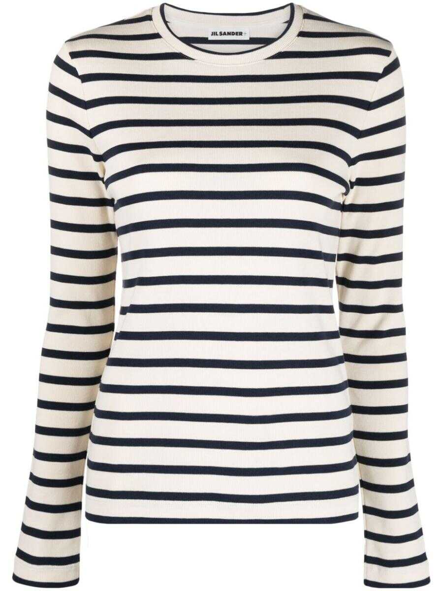 Jil Sander JIL SANDER Striped t-shirt BIANCO E BLU