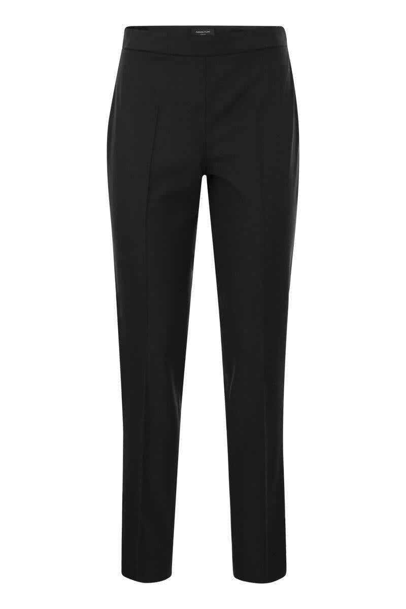 Fabiana Filippi FABIANA FILIPPI Cool wool skinny trousers BLACK