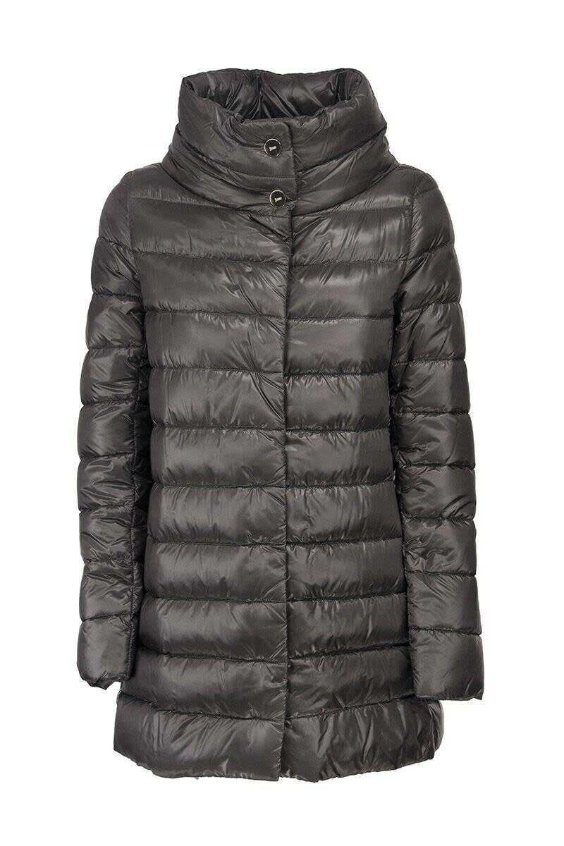 Herno HERNO AMELIA - Down jacket with ring collar GREY