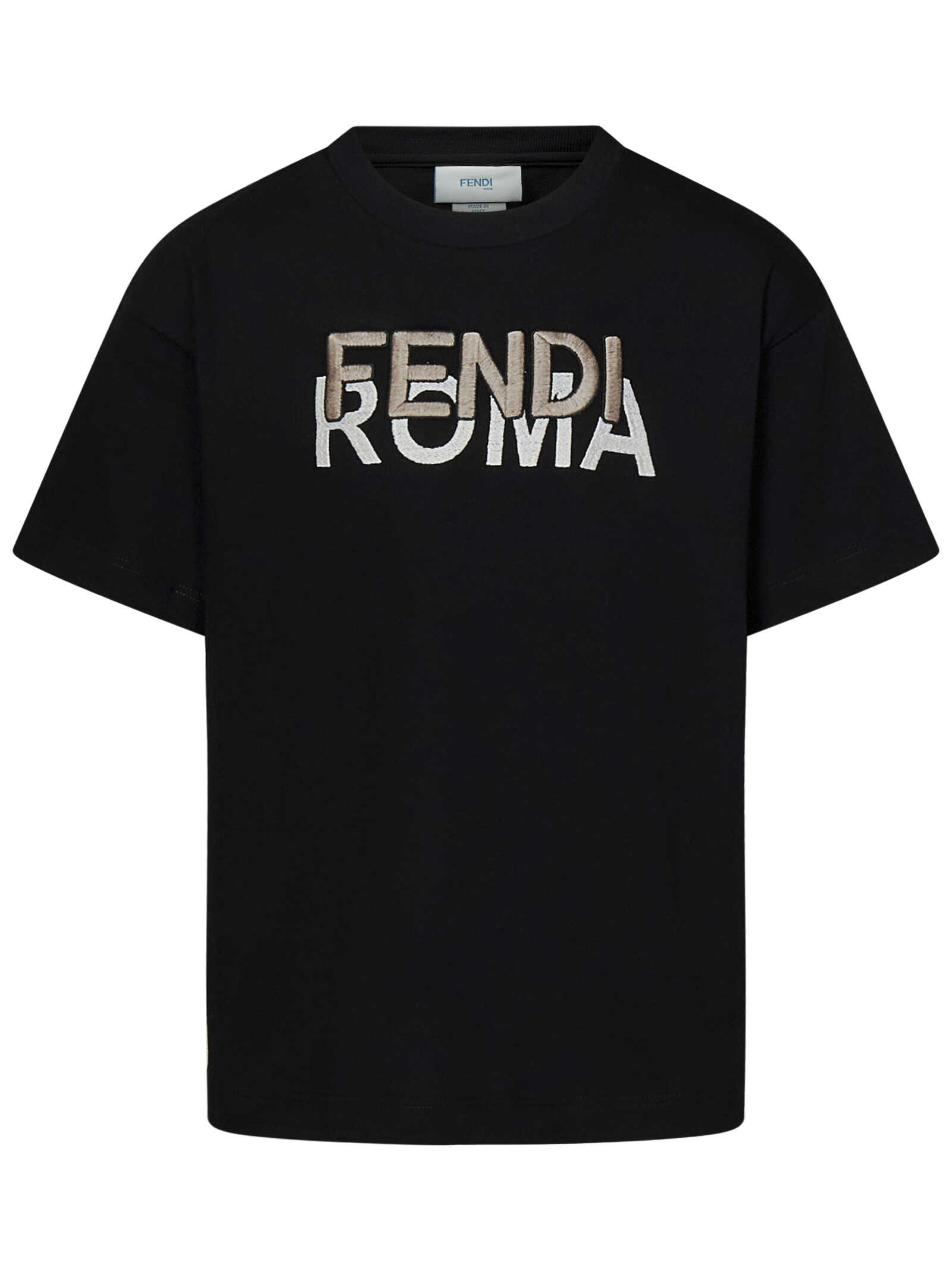 Fendi Fendi Kids T-shirts And Polos Black Black