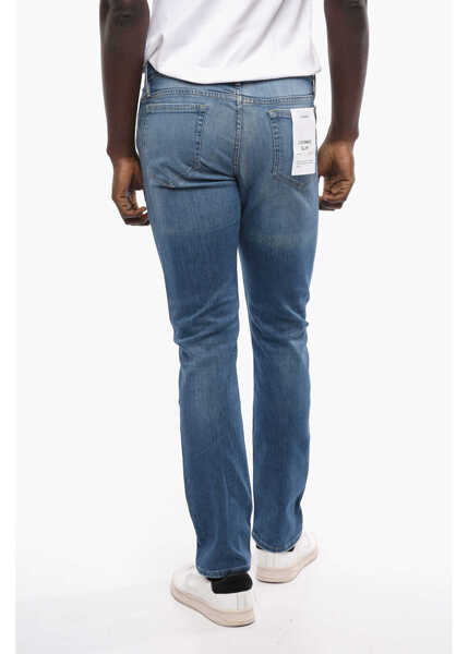 Blugi slim fit FRAME Mid Wash Stretch Cotton Slim Fit Denims 16Cm Light Blue Barbati (BM 12414486) 2