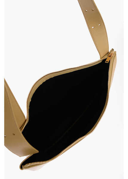 Genti de umar Jil Sander Solid Color Leather Shoulder Bag Beige Femei (BM 12426363) 4