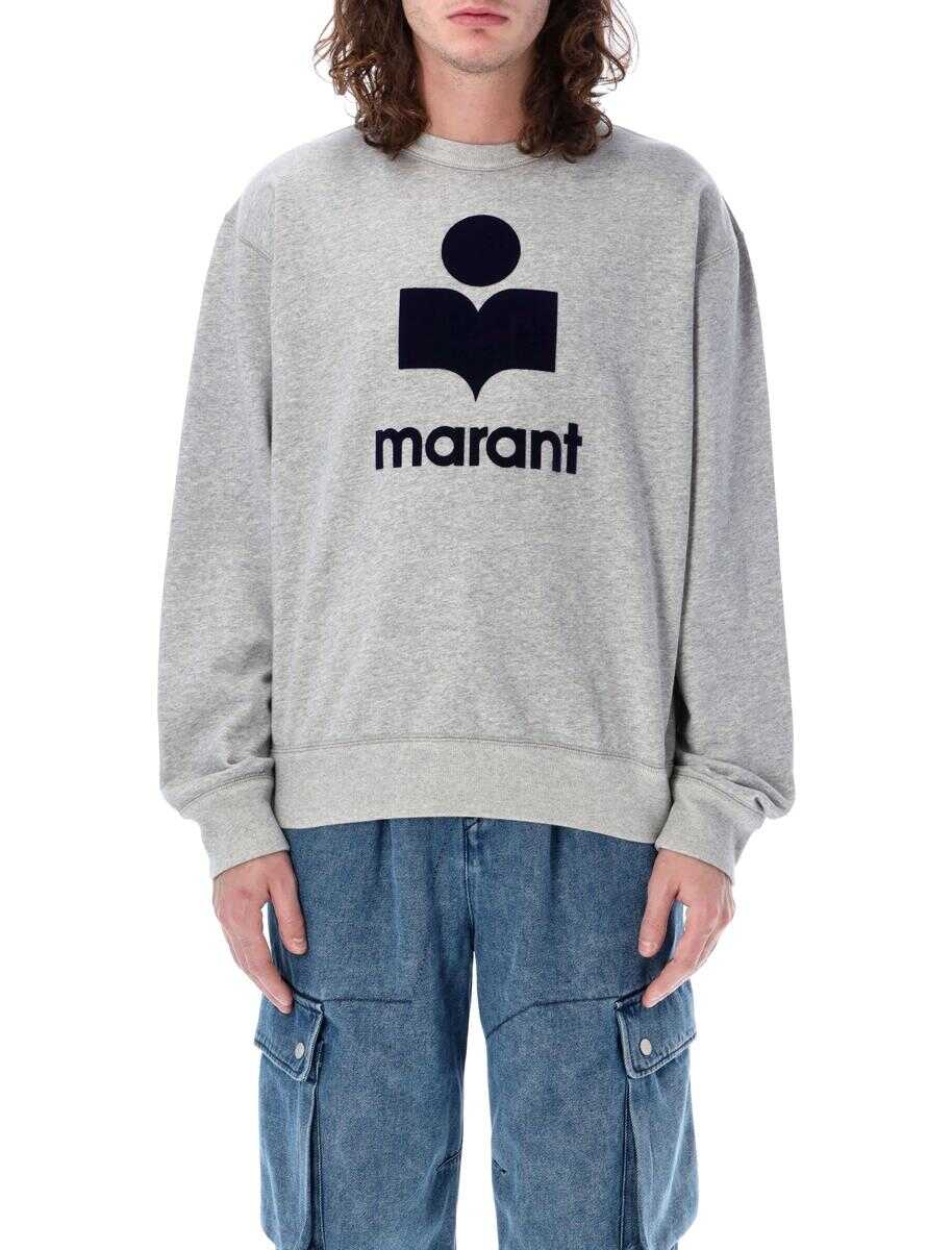 Isabel Marant ISABEL MARANT Mikoy logo sweatshirt GREY MIDNIGHT