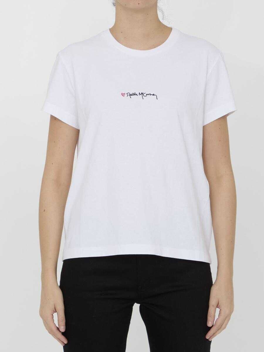 Stella McCartney Embroidered t-shirt WHITE