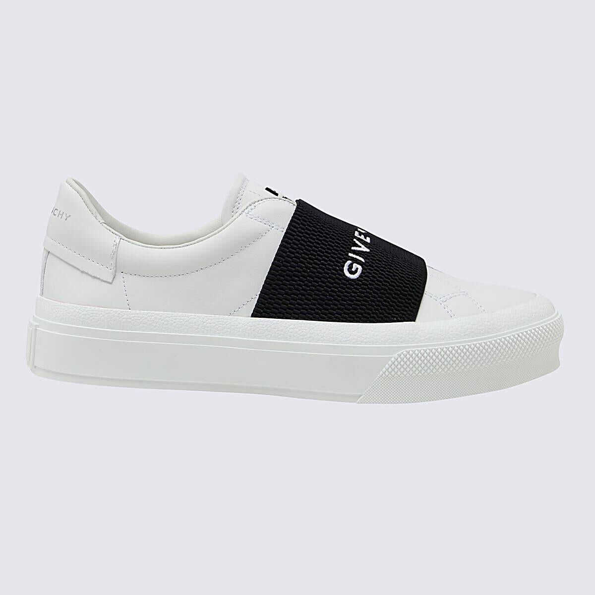 Givenchy GIVENCHY WHITE LEATHER CITY COURT SLIP ON SNEAKERS WHITE