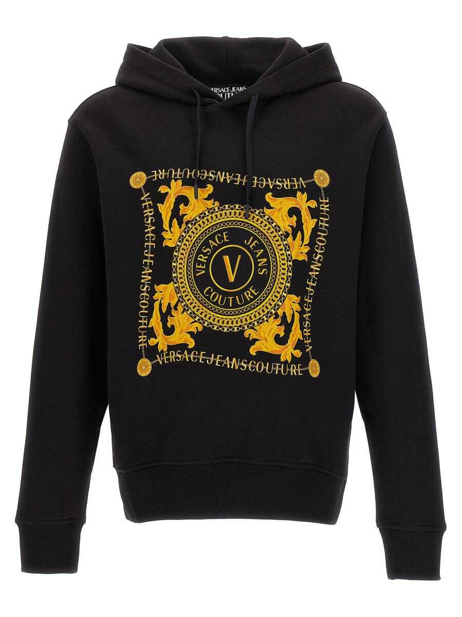 Versace Jeans Couture VERSACE JEANS COUTURE Logo hoodie BLACK