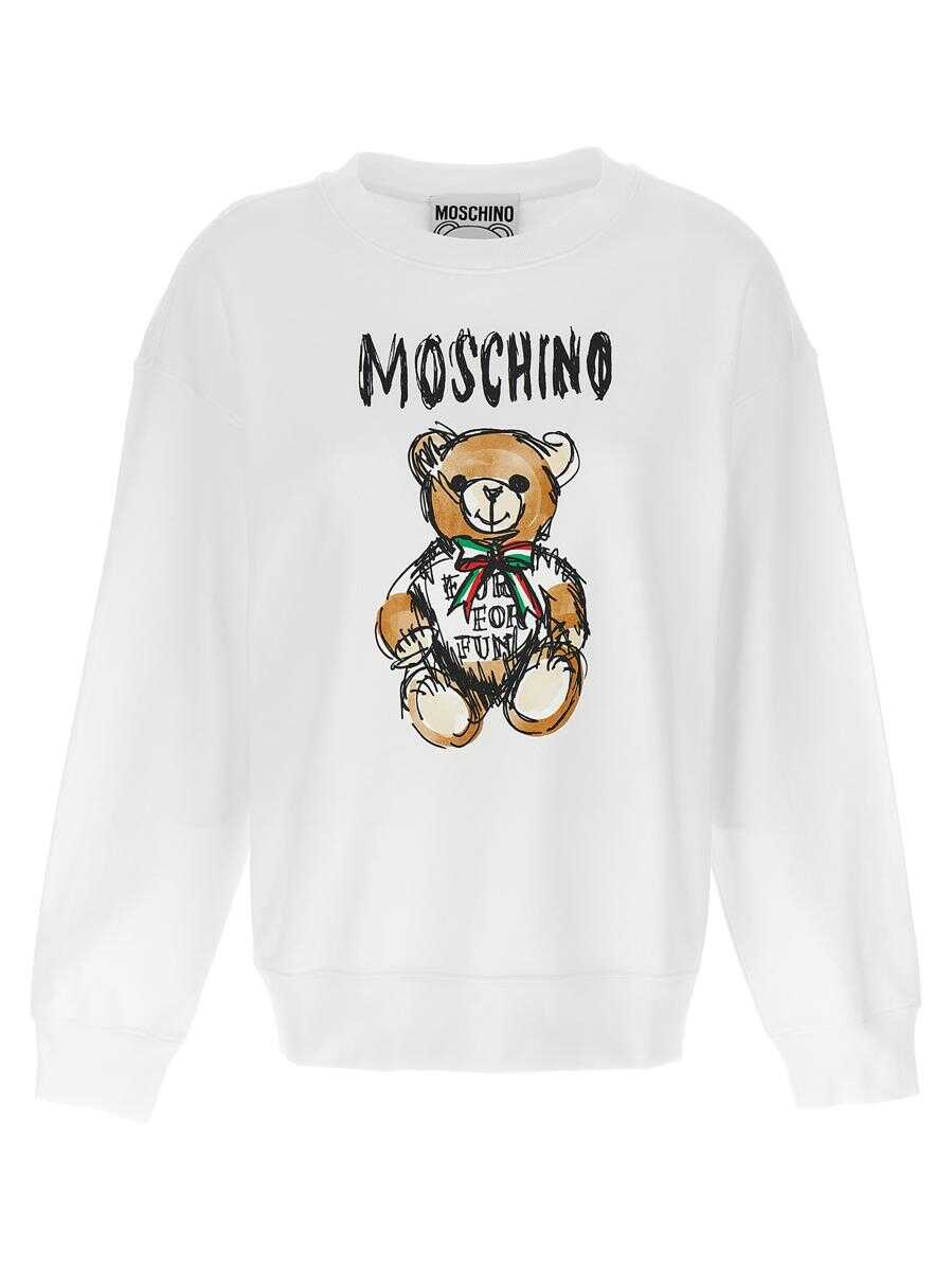 Poze Moschino MOSCHINO 'Teddy Bear' sweatshirt WHITE b-mall.ro 