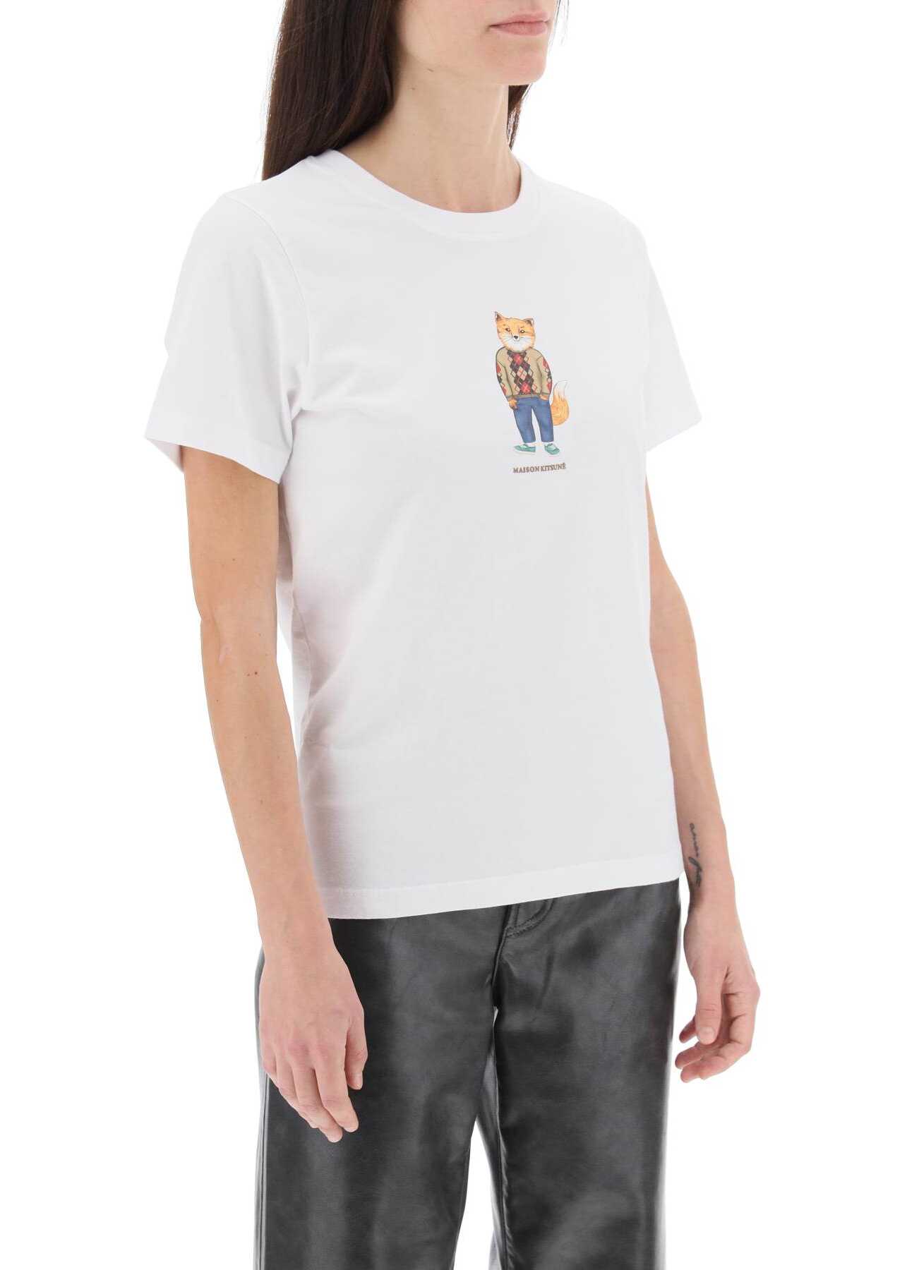 MAISON KITSUNÉ Dressed Fox T-Shirt WHITE