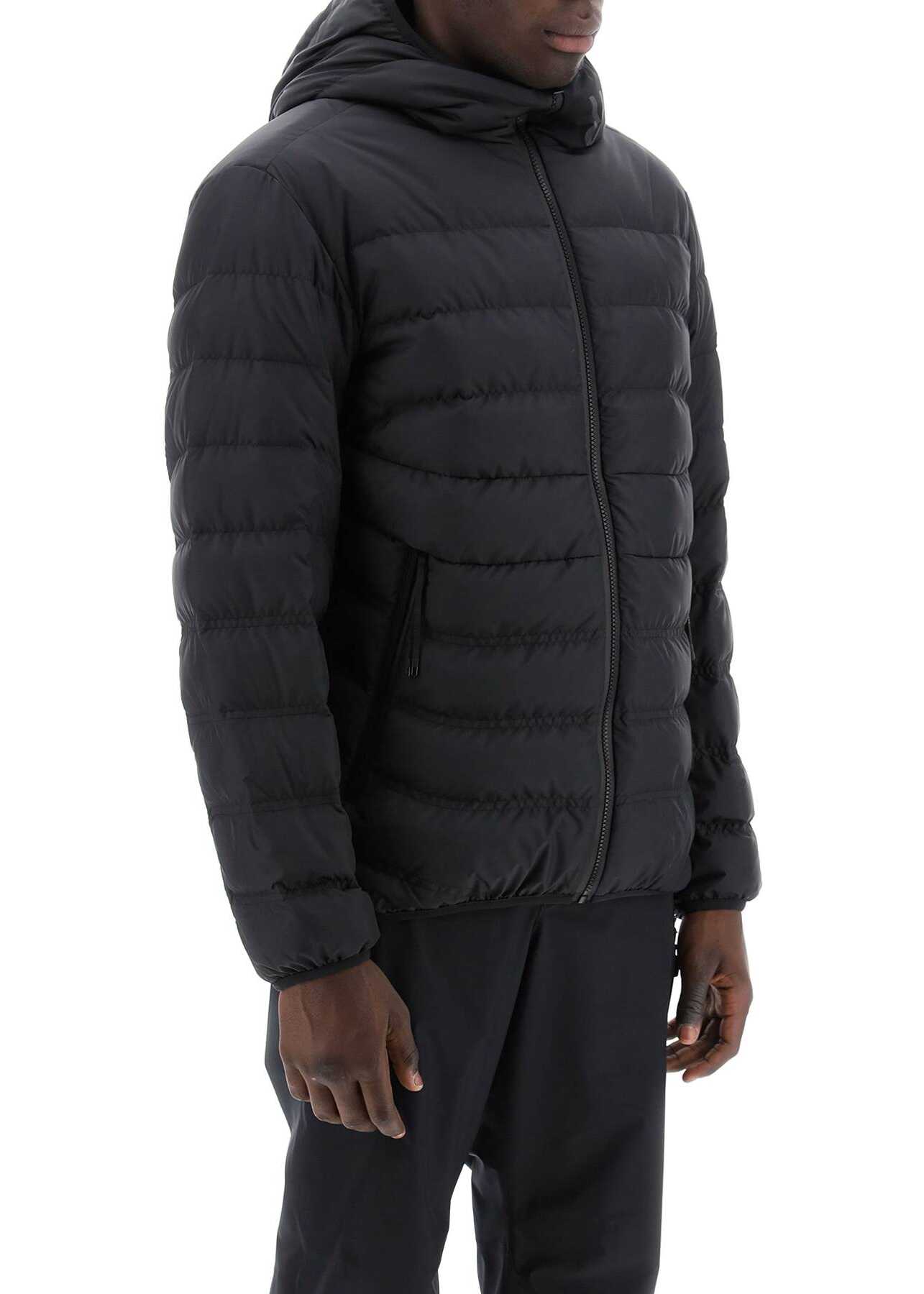 Moncler Basic Vernasca Hooded Puffer Jacket BLACK