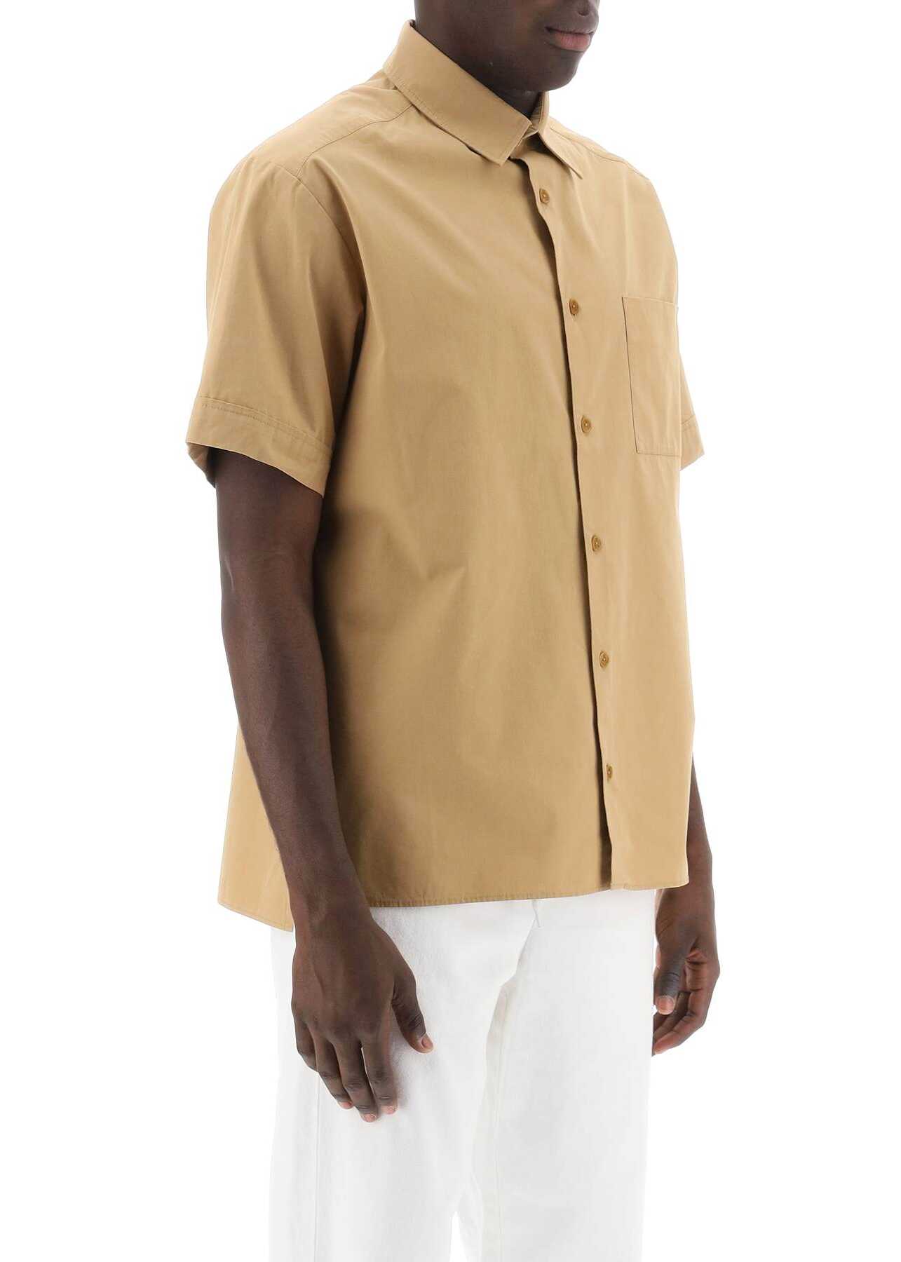 A.P.C. Ross Short-Sleeved Shirt BEIGE