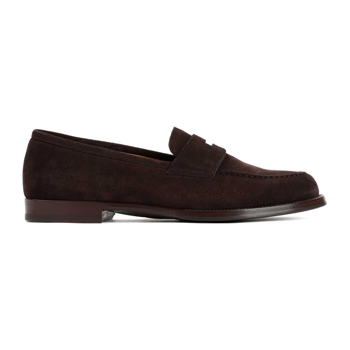 DUNHILL DUNHILL AUDLEY PENNY LEATHER LOAFERS SHOES BROWN