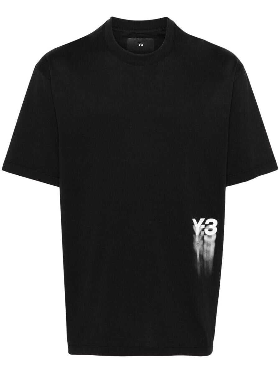 Y-3 Y-3 GRAPHIC LOGO SHORT SLEEVE TEE BLACK