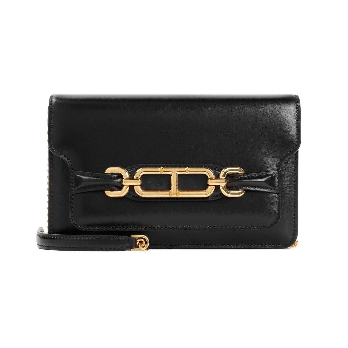 Tom Ford TOM FORD BOX PALMELLATO SMALL SHOULDER BAG BAGS BLACK