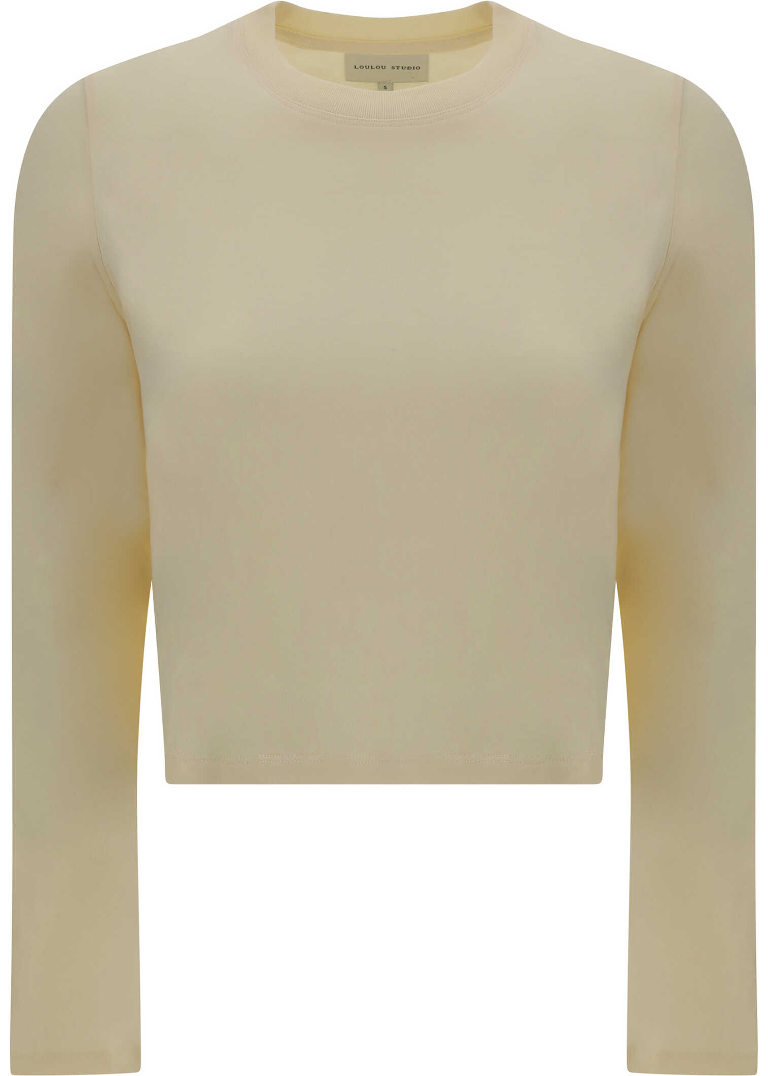 Loulou Studio Long Sleeve Jersey RICE IVORY