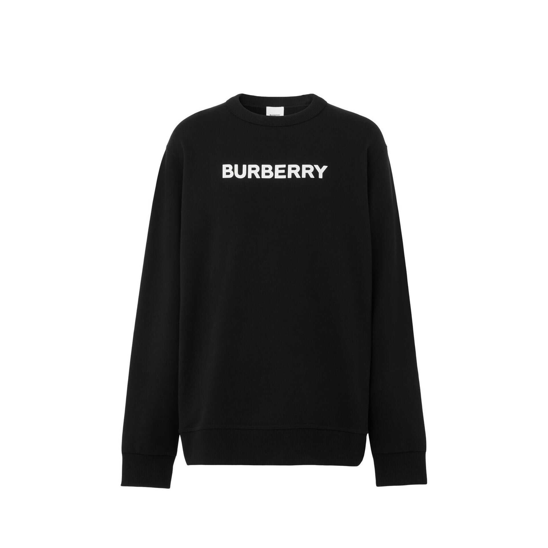 Burberry Burberry Logo Cotton Sweatshirt Black