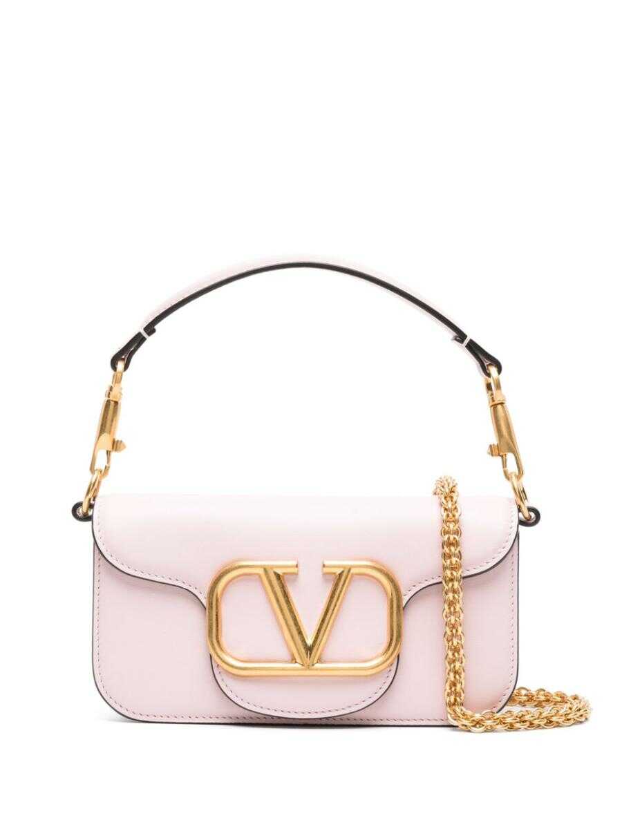 Valentino Garavani VALENTINO GARAVANI Locò small leather shoulder bag PINK