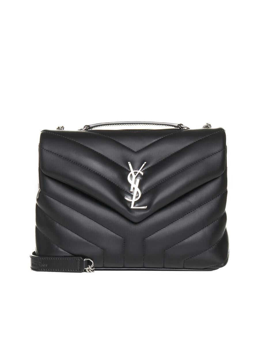 Saint Laurent SAINT LAURENT LouLou small leather shoulder bag BLACK