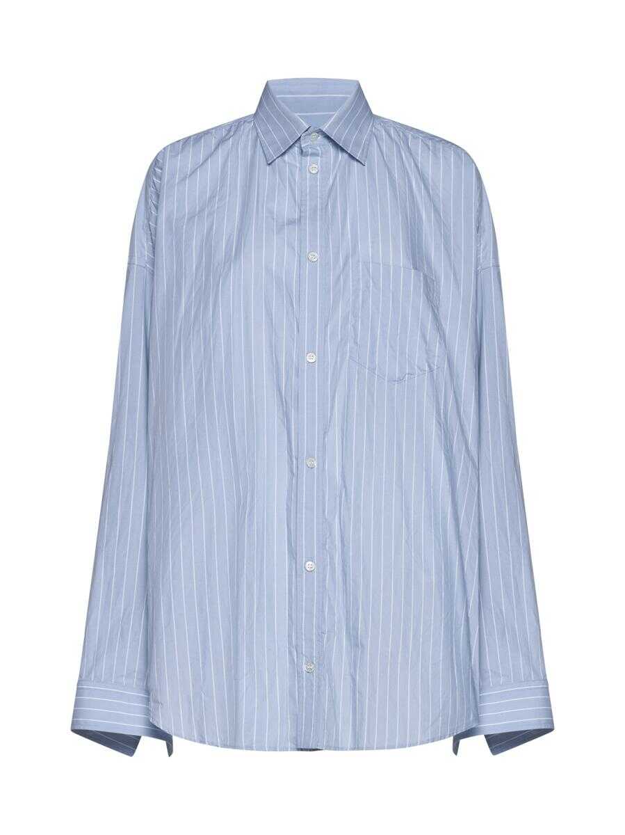 Balenciaga Balenciaga Shirts LIGHT BLUE/WHITE