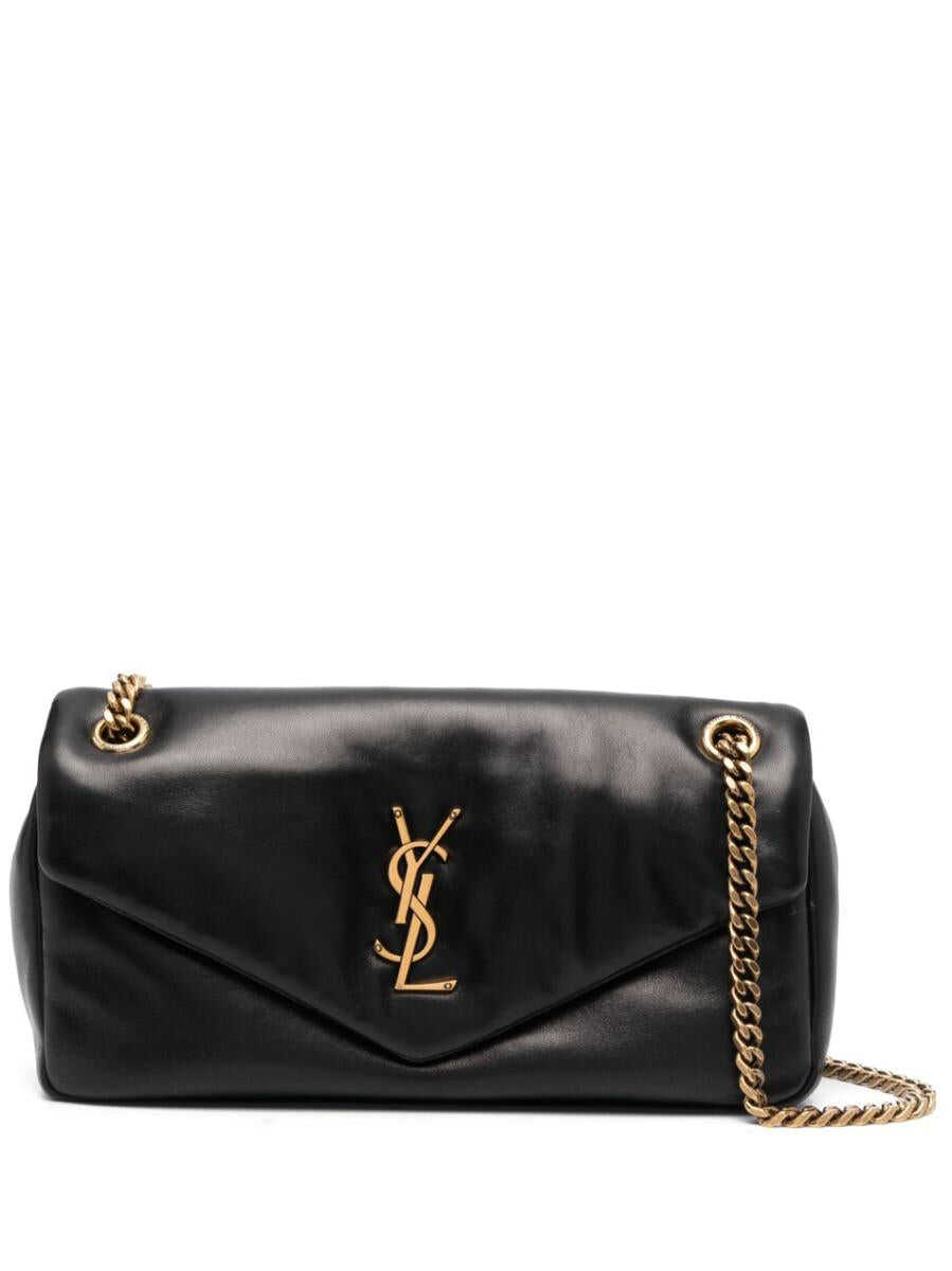 Saint Laurent SAINT LAURENT Calypso leather shoulder bag BLACK