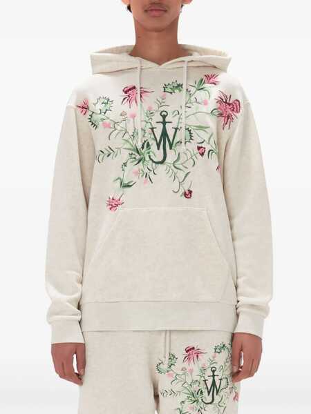 Pulovere JW Anderson JW Anderson Embroidered Sweatshirt With Embroidery Beige Barbati (BM 12463395) 3