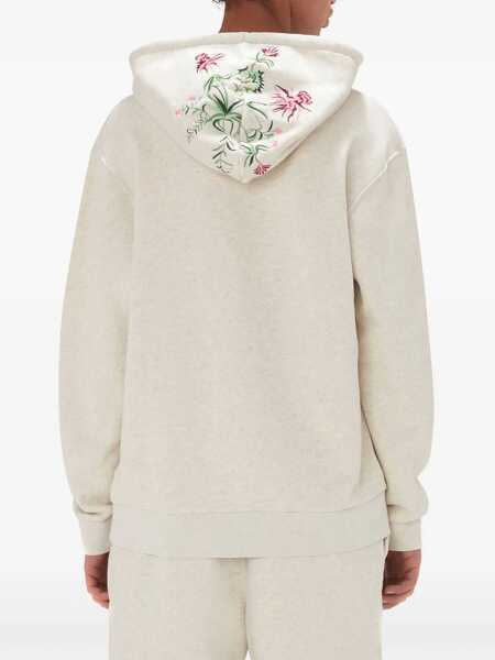Pulovere JW Anderson JW Anderson Embroidered Sweatshirt With Embroidery Beige Barbati (BM 12463395) 4