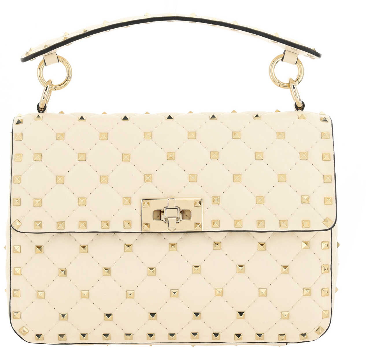 Valentino Garavani Valentino Garavani Rockstud Spike Handbag LIGHT IVORY