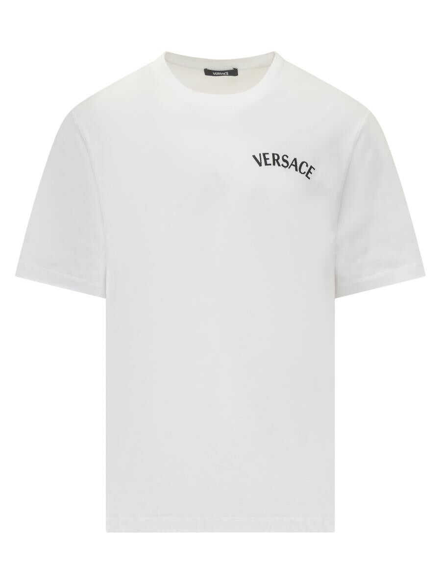 Versace VERSACE T-Shirt Versace Milan Stamp WHITE