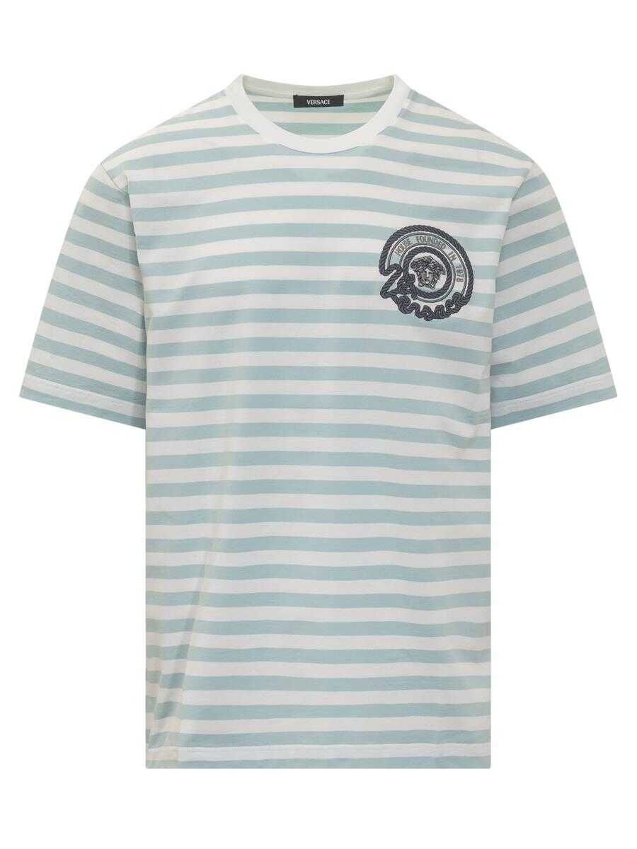 Versace VERSACE Nautical Stripe T-Shirt BLUE