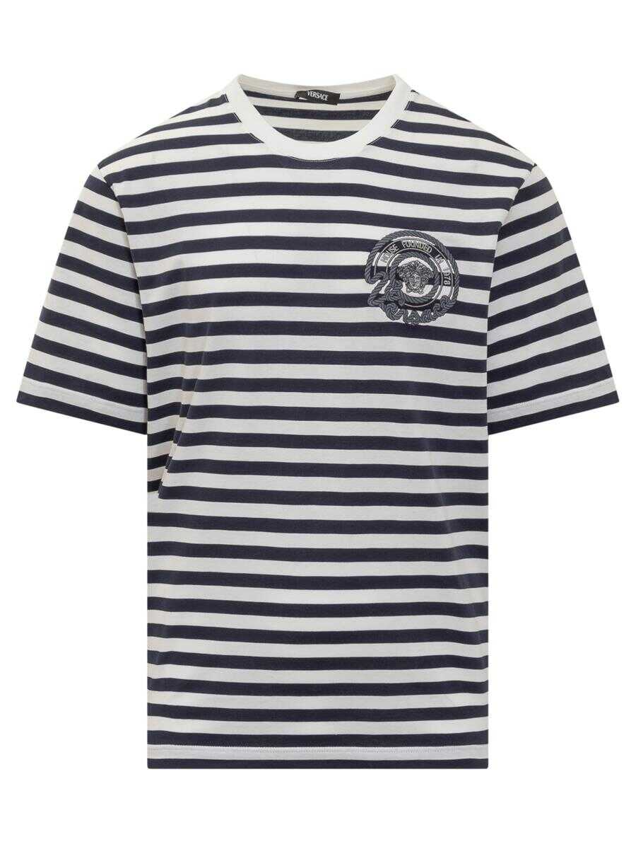 Versace VERSACE Nautical Stripe T-Shirt BLUE