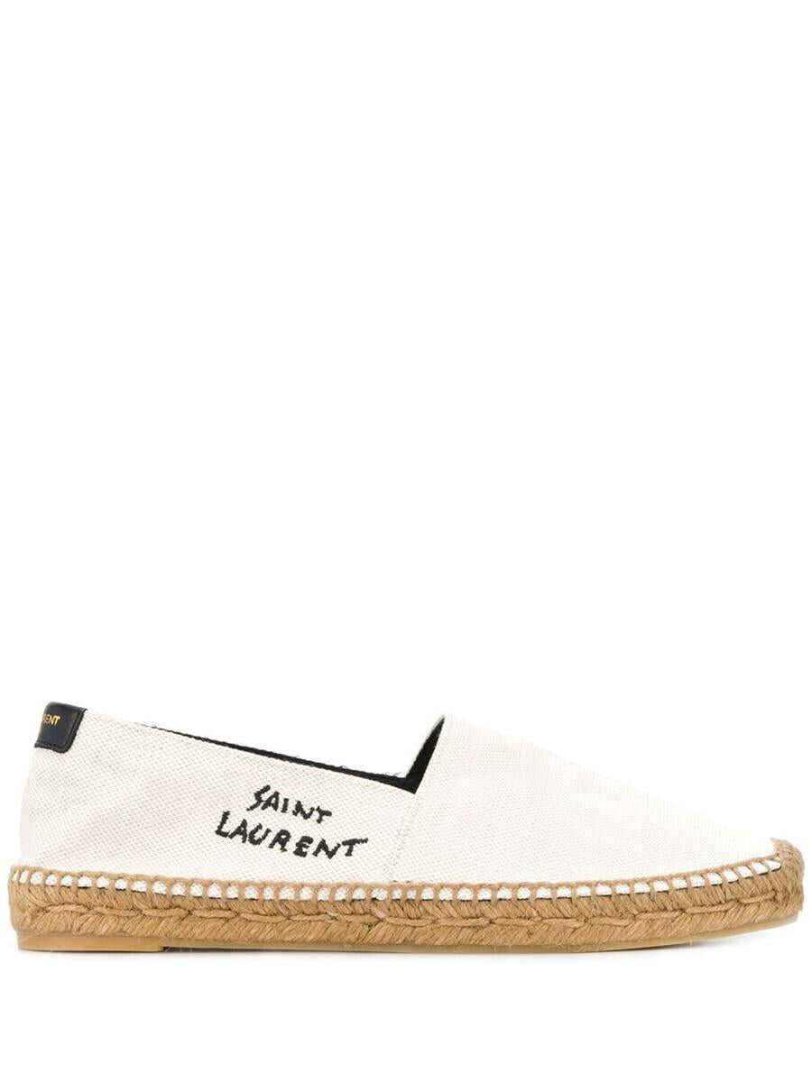 Saint Laurent SAINT LAURENT Signature canvas espadrilles BEIGE