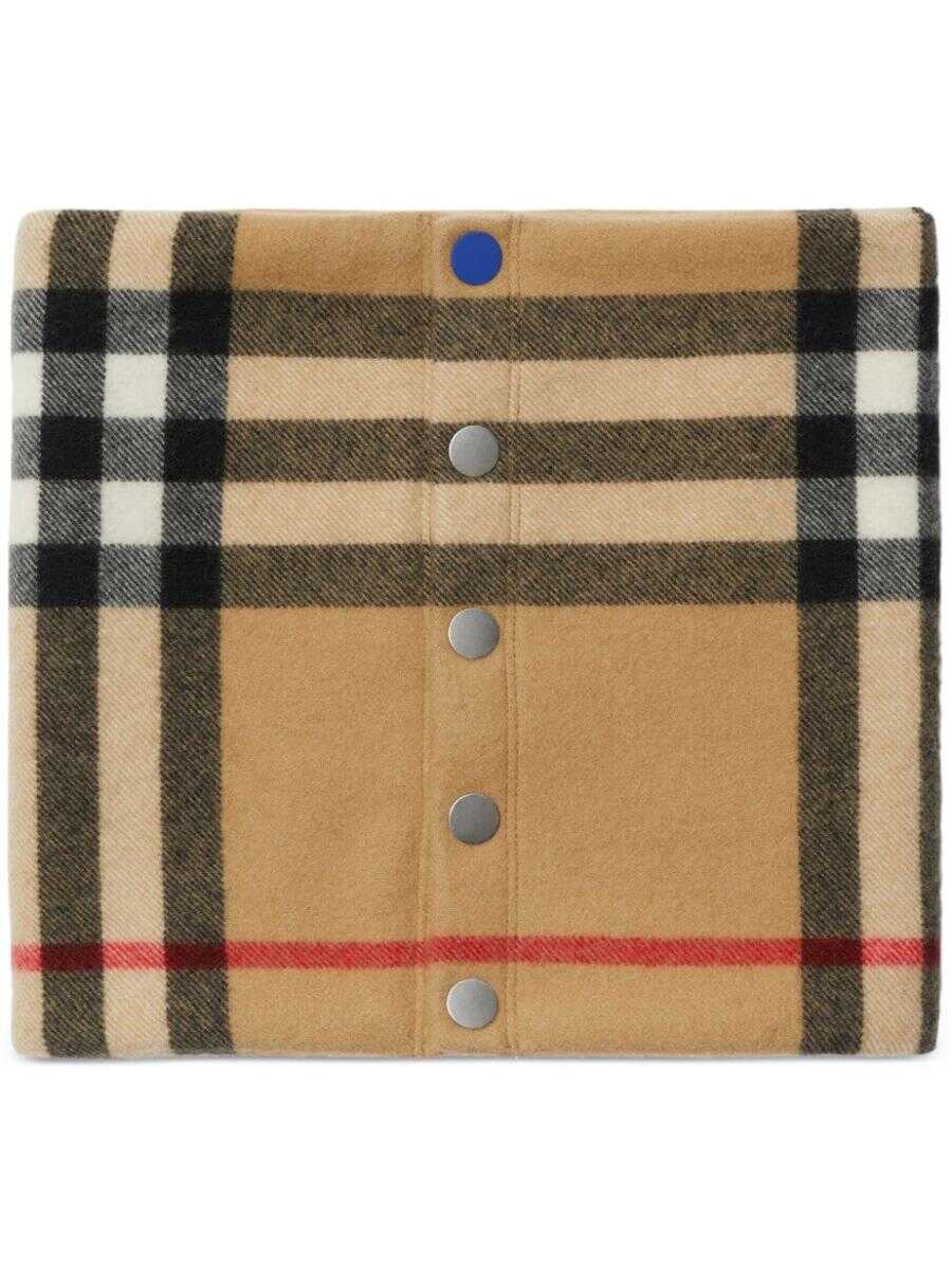 Burberry BURBERRY Check motif cashmere scarf BEIGE