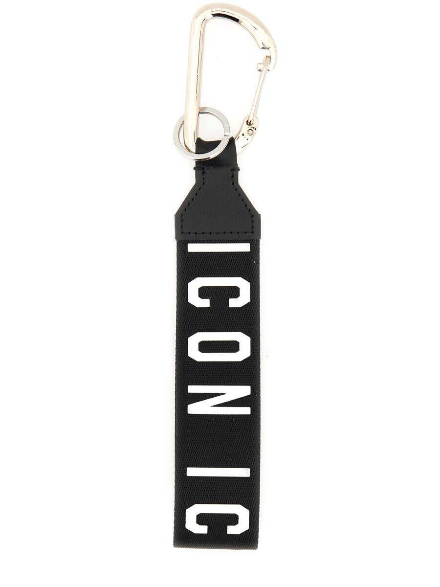 DSQUARED2 DSQUARED2 KEYCHAIN WITH LOGO BLACK