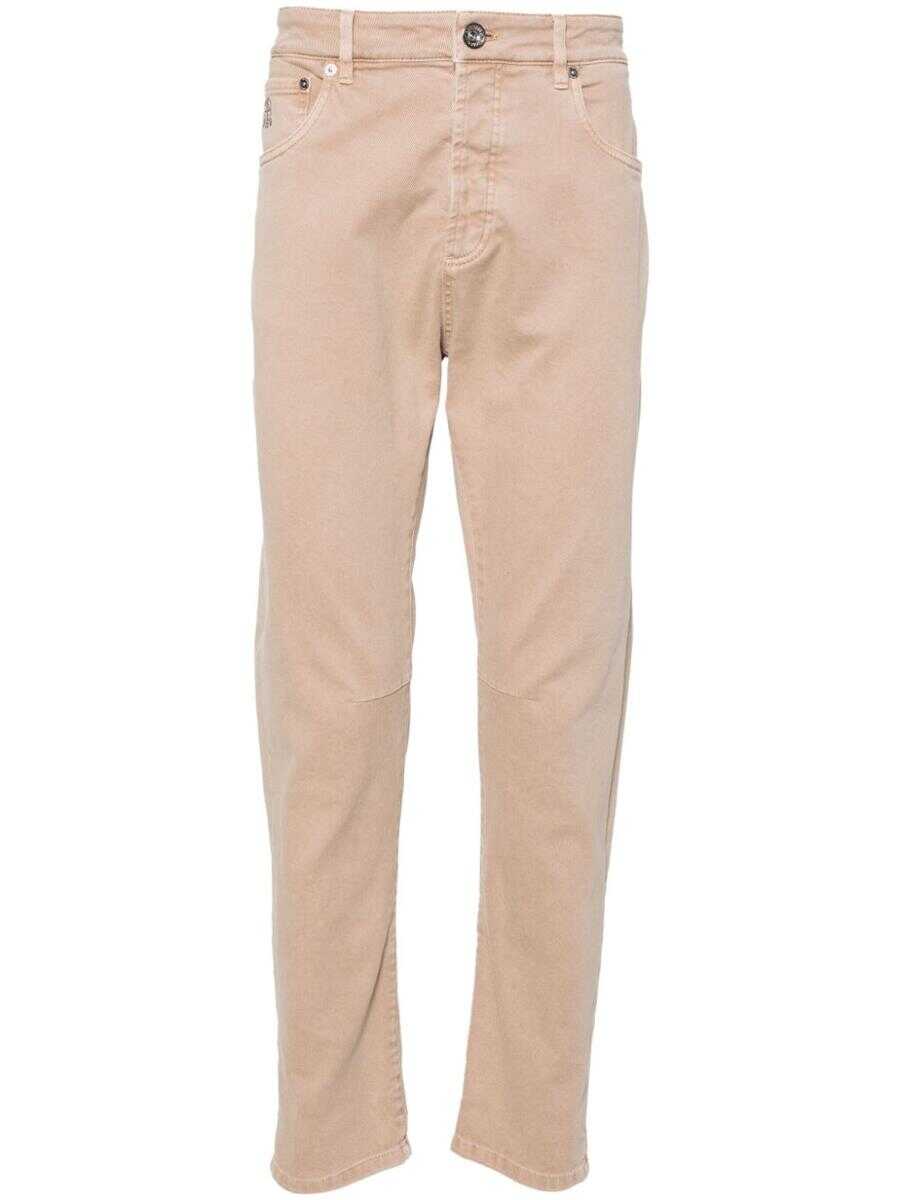 Brunello Cucinelli BRUNELLO CUCINELLI Leisure fit denim jeans BEIGE