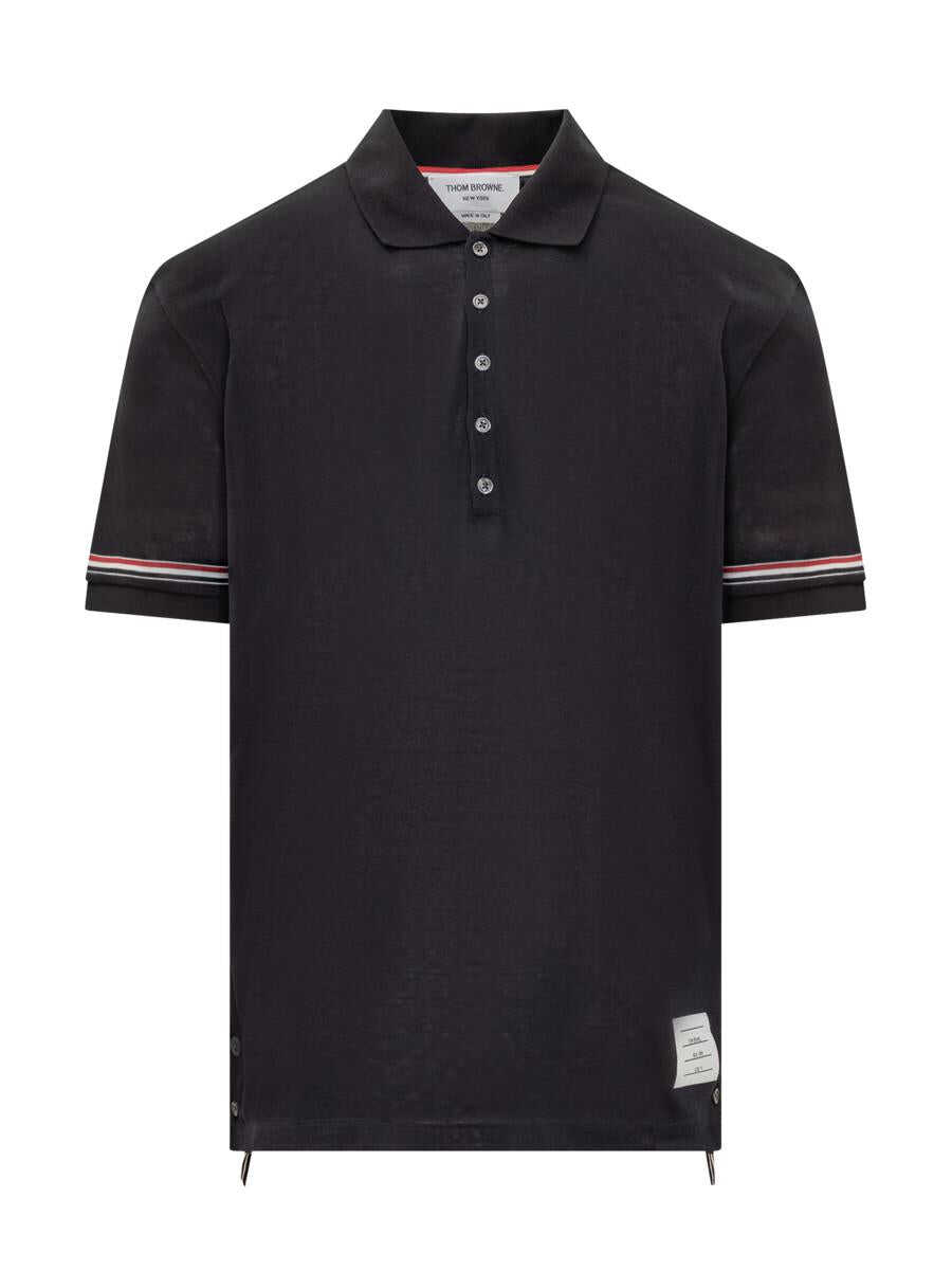 Thom Browne THOM BROWNE Polo shirt with RWB Logo BLUE