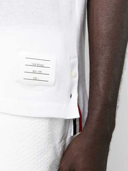 Tricouri Thom Browne Thom Browne Rwb Striped T-Shirt WHITE Barbati (BM 12470964) 5