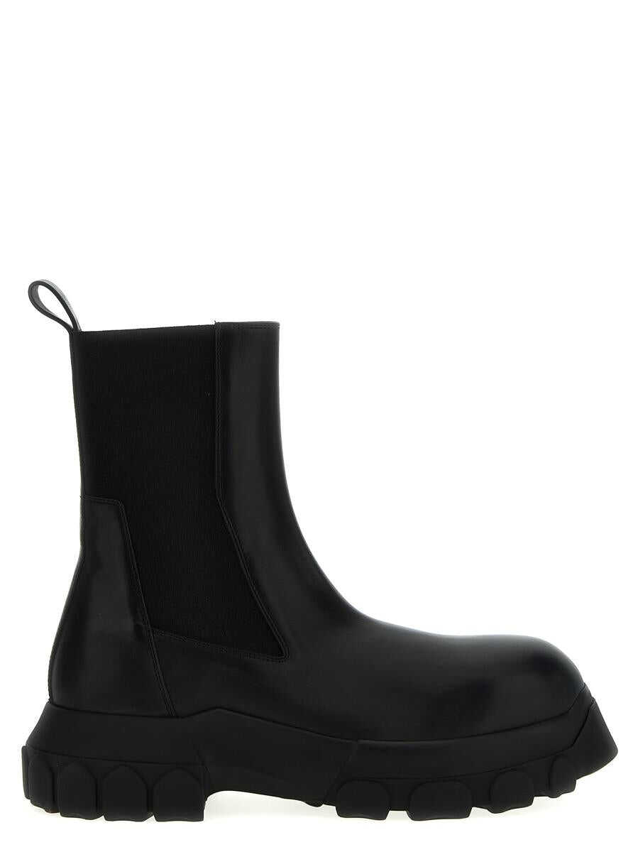 Rick Owens RICK OWENS \'Beatle Bozo Tractor\' ankle boots BLACK