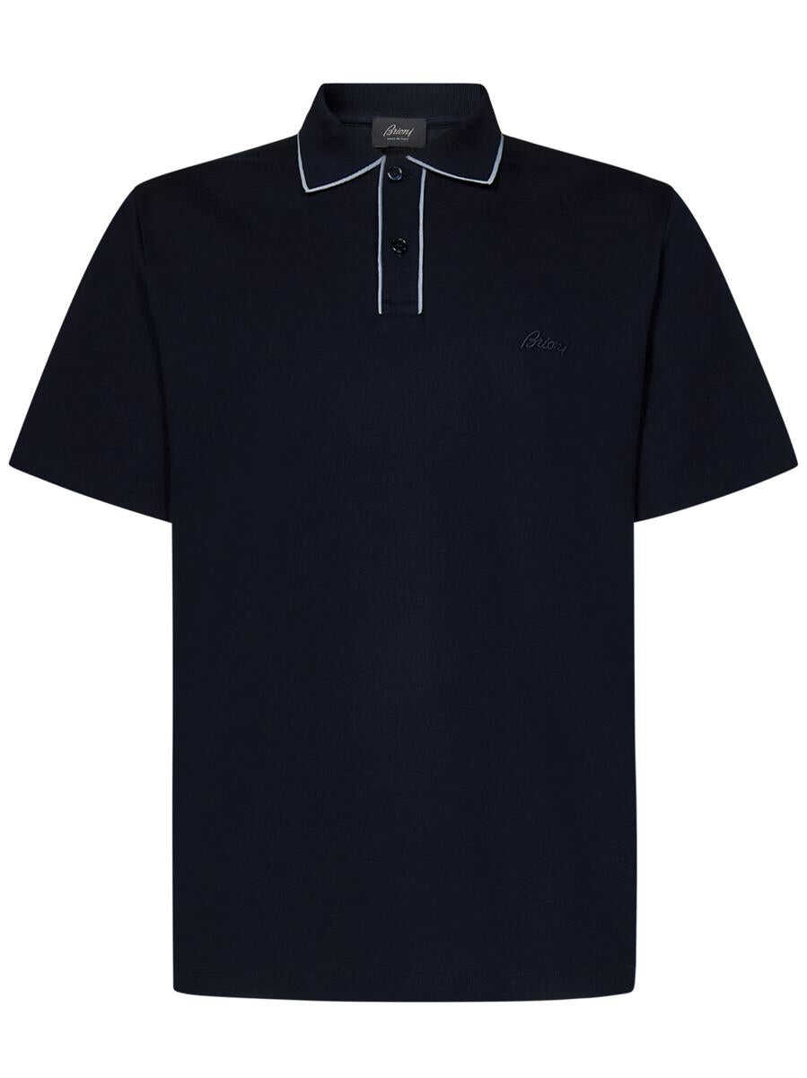 BRIONI Brioni Polo shirt BLUE