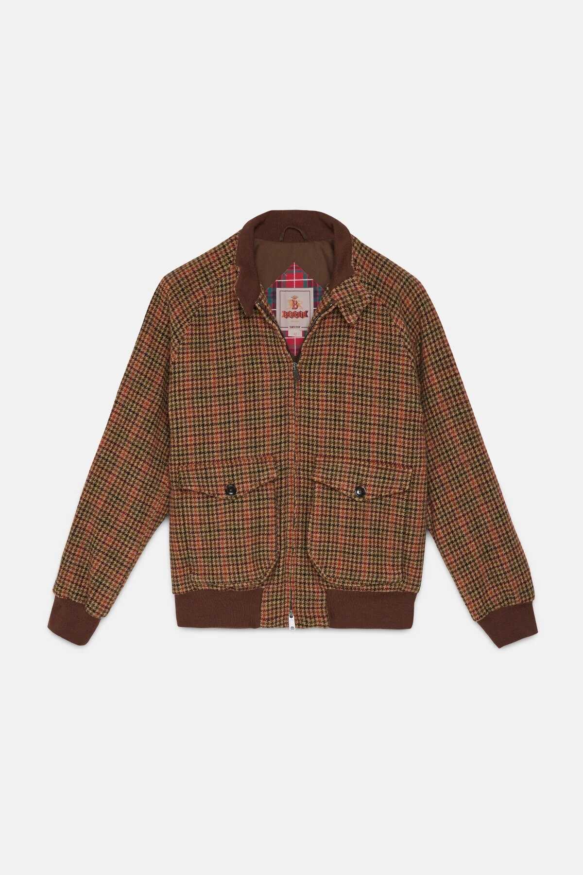 Baracuta The BARACUTA jacket BRCPS1003.UT2715 738 HOUNDSTOOTH CAMEL Houndstooth Camel